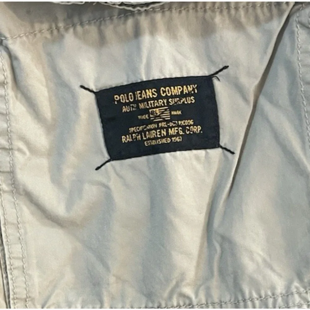 Polo Jeans Co Ralph Lauren Men 34 Vintage Cargo Shorts Khaki Tan 100% Cotton GUC
